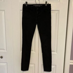 American eagle black jegging size 4
